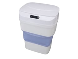 Cubo de basura plegable inteligente Baok con sensor de movimiento sin contacto, capacidad de 17,5 L y tapa para cocina.