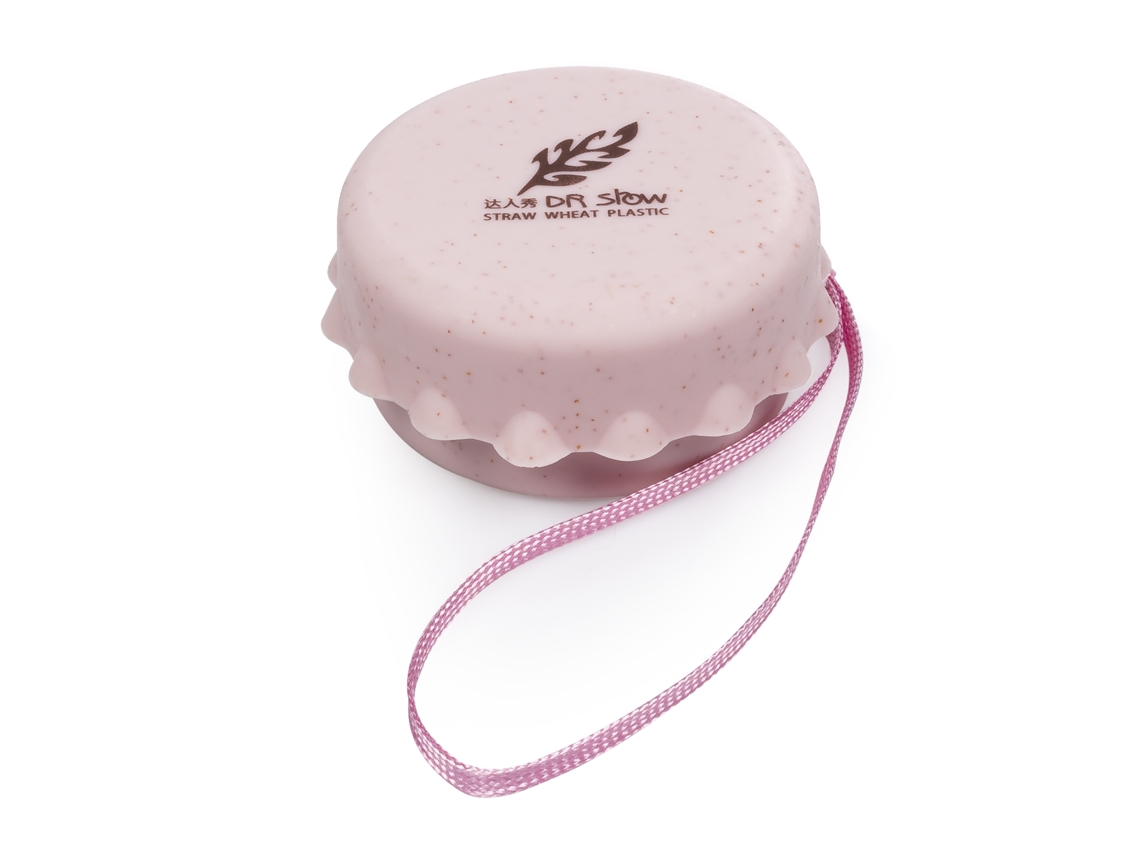 Vaso Plegable De Fibras Naturales 130ml. Fabricado En Caña De Trigo, Con Lanyard Para Colgar.
