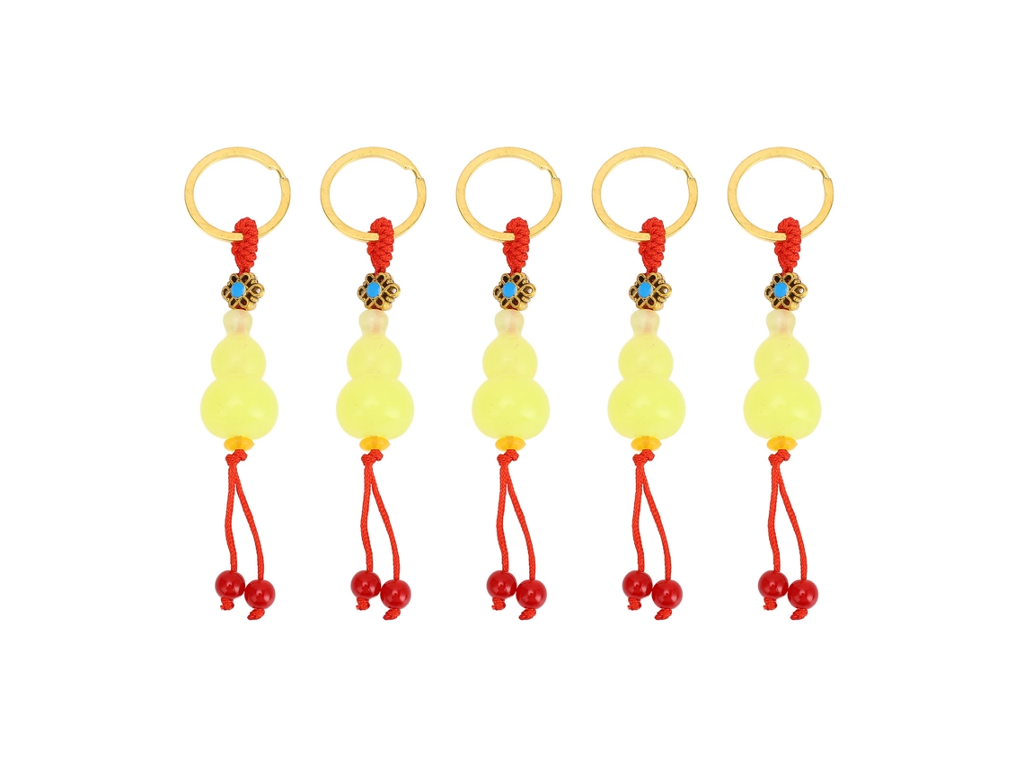 5 Llaveros De Calabaza Exquisitos Hechos A Mano, Duraderos, Multifuncionales, De Estilo Elegante, Para Coleccionar O Regalar.