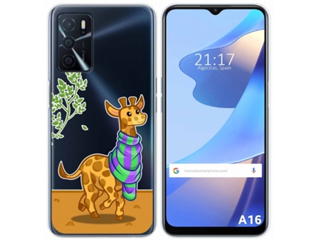 Carcasa Oppo A16 / A16s TUMUNDOSMARTPHONE Dibujos Transparente