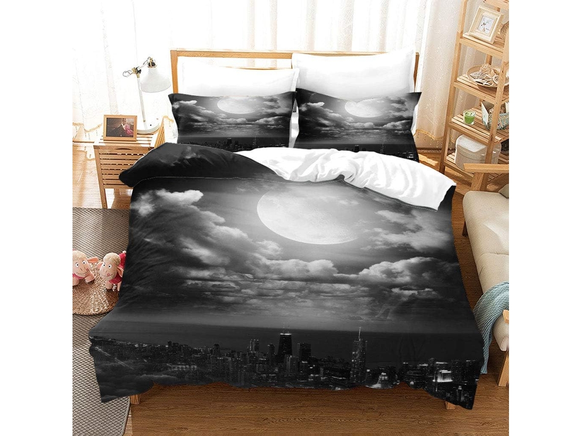Juego Ropa Cama Funda Nórdica Microfibra Juego Estampado Almohada Niños 240x260cm 240 X 260 Cm 65