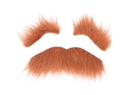 Set De Barba Y Cejas Postizas Autoadhesivas Para Fiestas Y Disfraces.