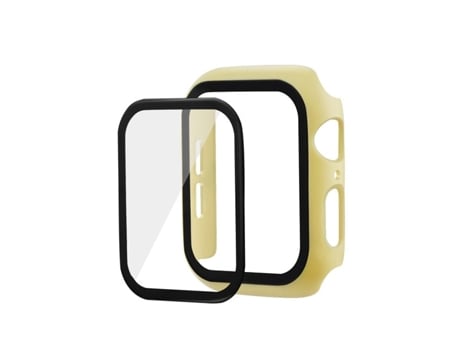Carcasa de Reloj SLOWMOOSE para Apple Watch Screen Protector Cover Case Case Bumper (Amarillo - 40Mm Série 4 5 6 Se)