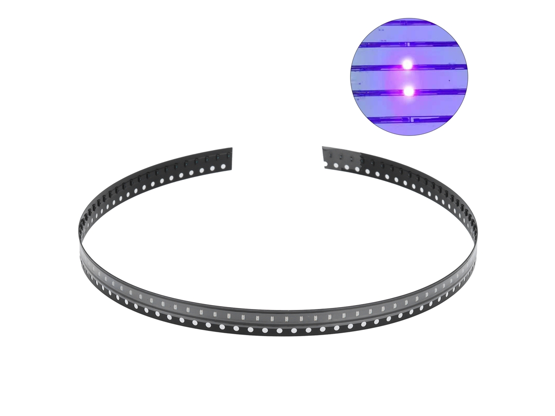 100 Diodos Led Smd Pequeños De Bajo Voltaje Y Alta Resistencia Para Pcb Diy (color Púrpura)