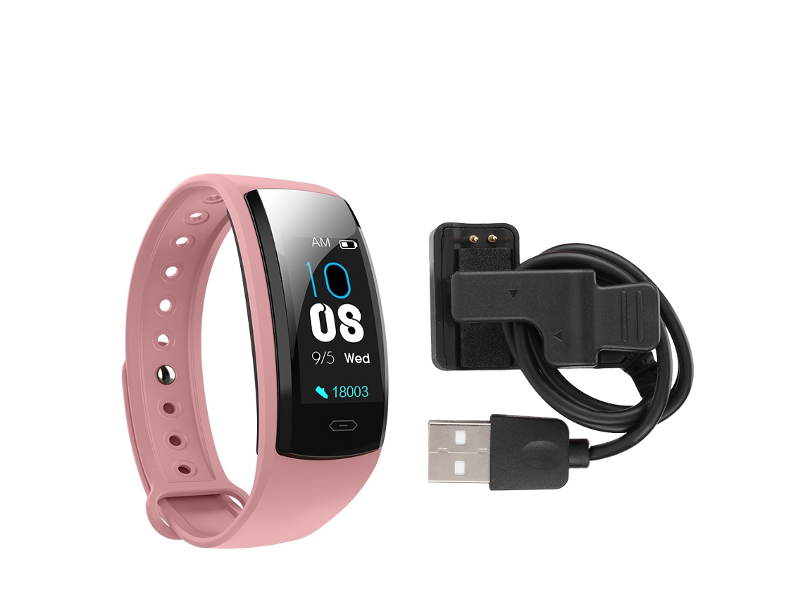 Reloj Inteligente Qs90 Plus Con Monitor De Frecuencia Cardíaca Y Presión Arterial - Rosa