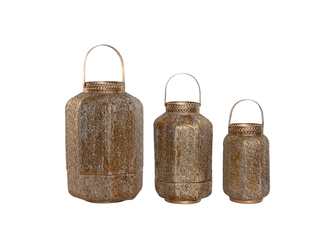 Set 3 Portavela Metal 25cm/33cm 25x25x40cm