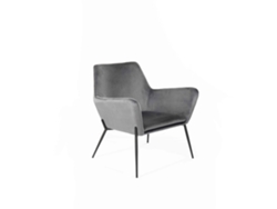 Gin Sillón de Terciopelo Negro STONES