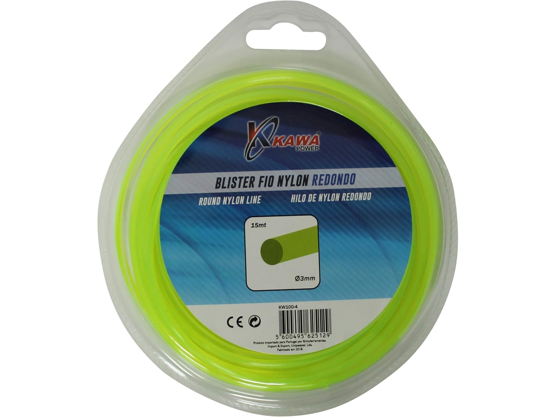 Kawapower Hilo De Nylon Redondo 3 Mm 15 M