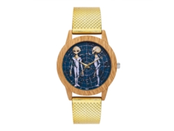 Reloj De Pulsera Unisex De Cuarzo, Color Dorado, Para Hombre Y Mujer.