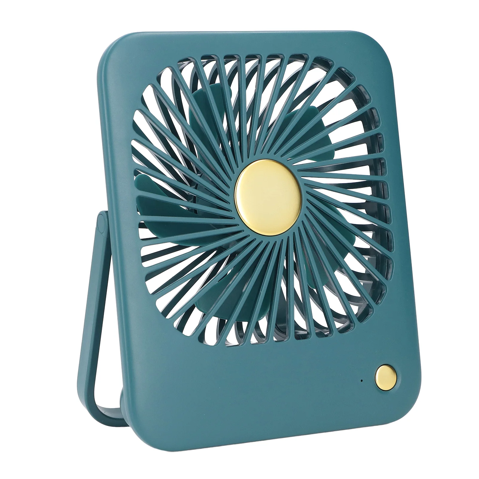Ventilador De Escritorio Usb (verde), Tres Velocidades De Viento Ajustables, Pequeño Ventilador De Escritorio.