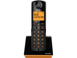 Telefóno Fijo ALCATEL S280 EWE Negro y Naranja