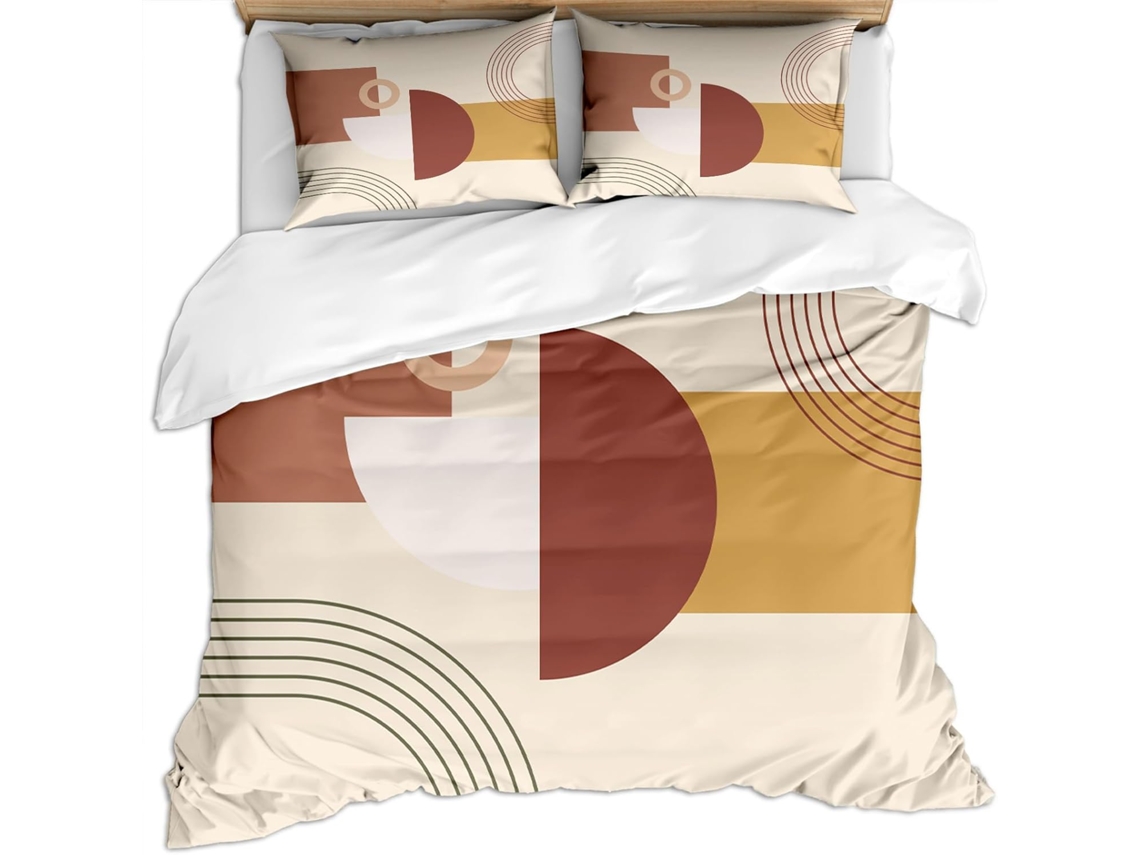 Juego Ropa Cama Piezas Funda Nórdica Microfibra Almohada Juego Material 240x260cm 240 X 260 Cm 65