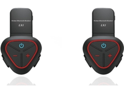 2x Lx1 Casco De Moto De Verano Con Bluetooth, Auriculares Portátiles Inteligentes Con Cancelación De Ruido, Color Rojo.