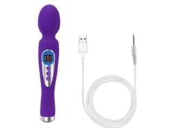 Vibrador de masaje recargable USB con múltiples frecuencias para adultos (púrpura) YIZHOOD