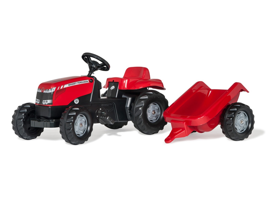 Conjunto de Tractor MF ROLLYTOYS Kid con Remolque