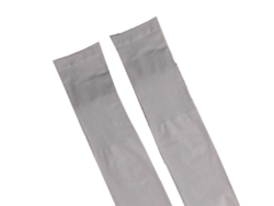 Mangas De Brazo De Seda De Hielo Refrescantes Com Proteção Solar Uv Elásticas Para Exterior, Viagens, Corrida E Ciclismo - Cinza