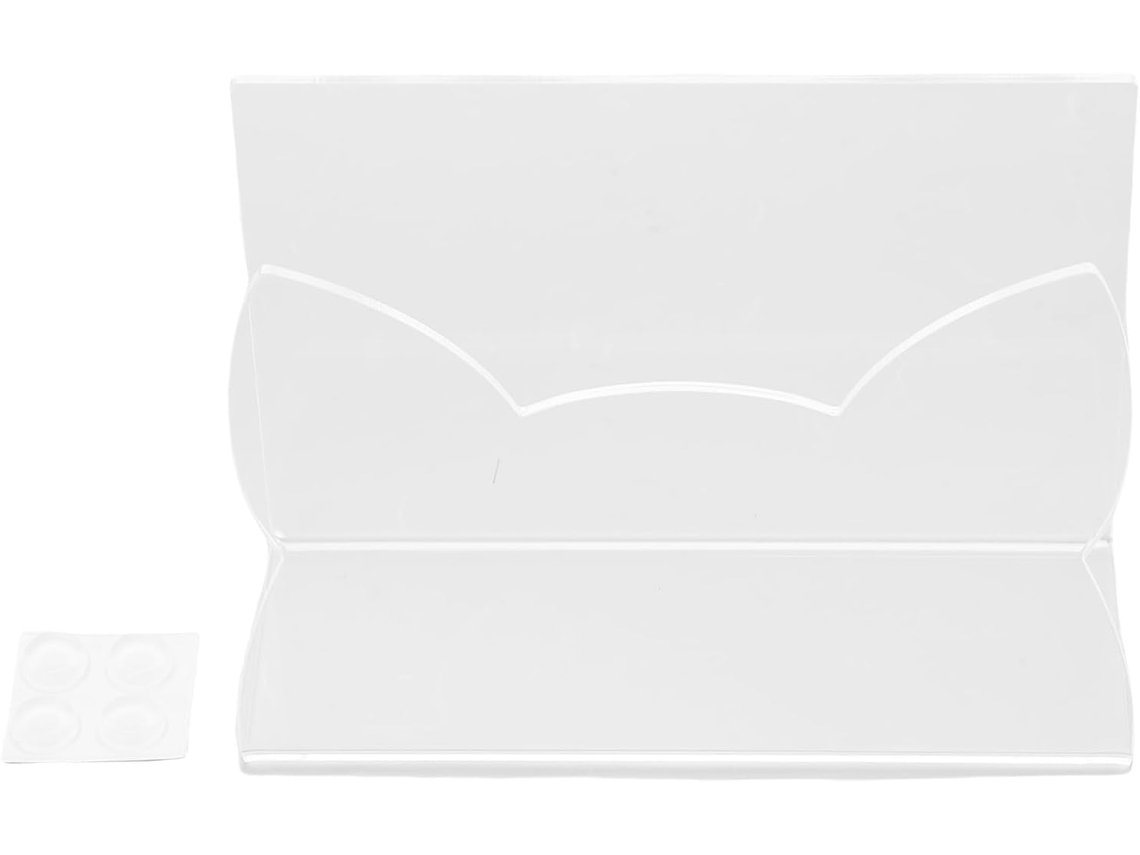 Soporte Para Cartas Con Forma De Gato De Acrílico Transparente - Organizador De Escritorio Elegante