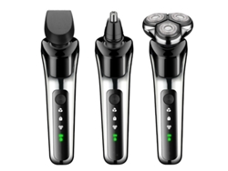 Cortacésped Eléctrico Usb Y Enchufe, Afeitadora Recargable Inercial 3 En 1 Para Hombre, De Acero Inoxidable