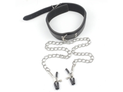 Pinzas De Pezón Con Collar De Cuello Ajustable Reutilizable Para Rol Play