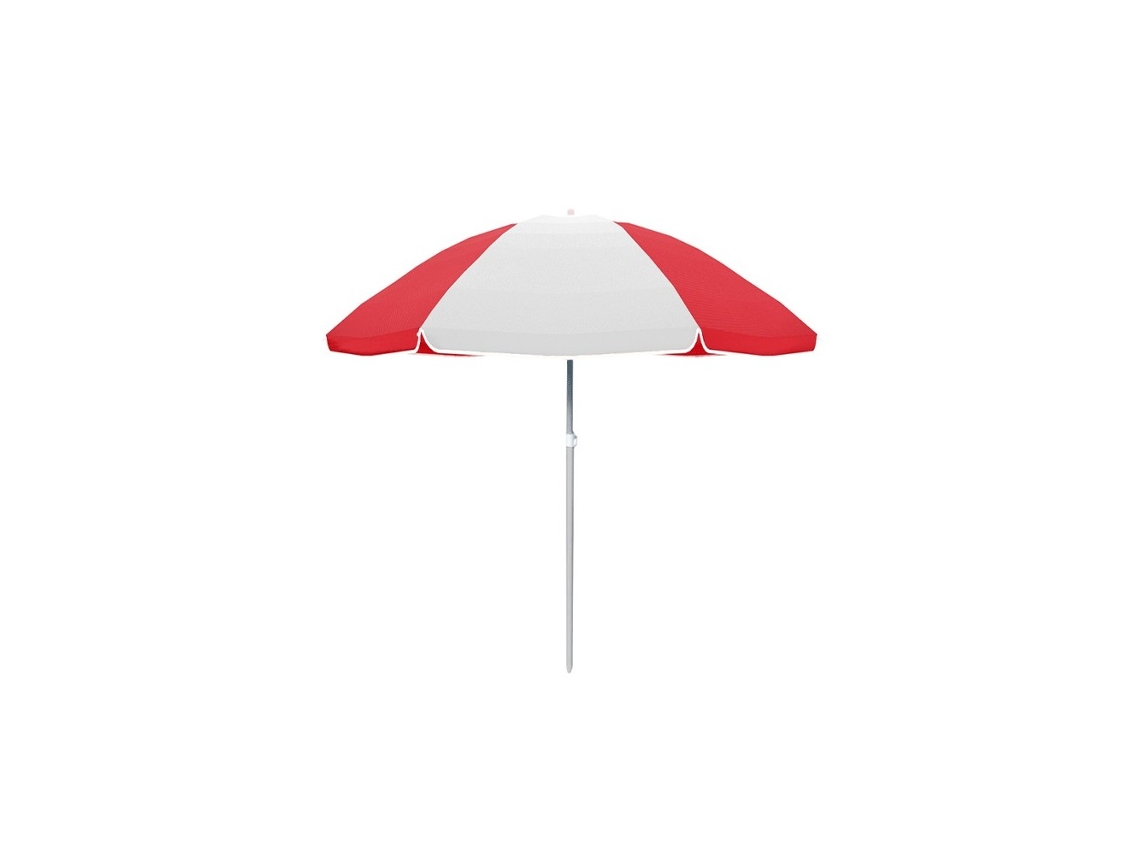 Sombrilla de Acero Oxford 160 cm para Jardín y Playa, Color Rojo Verano Marbueno