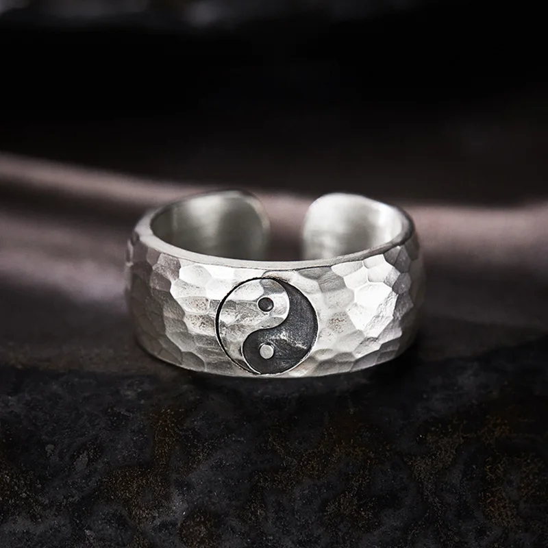 Anillo Yin-yang Tai Chi, Diseño Ajustable, Joyería De Filosofía China, Anillo Para Parejas