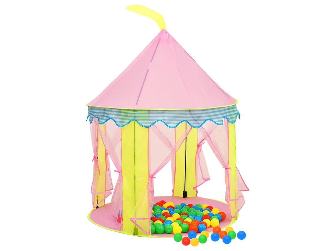 Tienda De Juegos Para Niños Con 250 Bolas Rosa 100x100x127 Cm