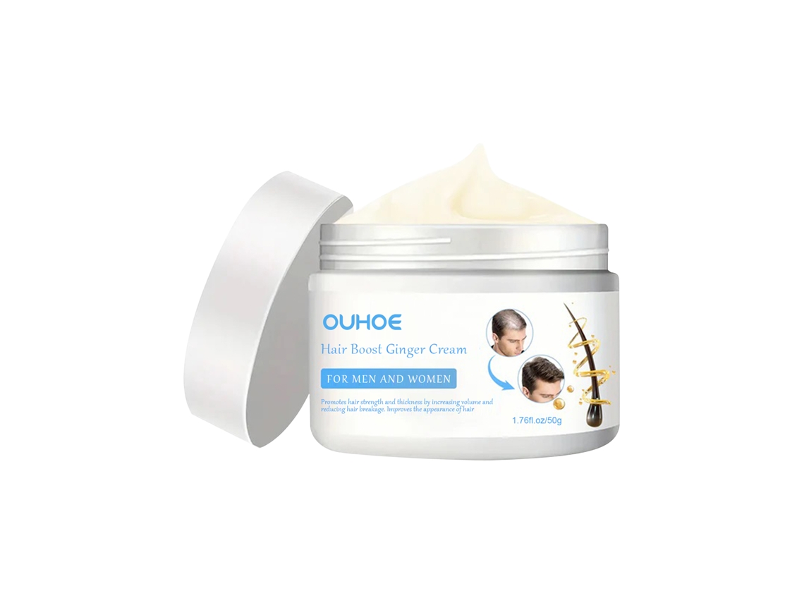 Crema capilar de jengibre: fortalece y da volumen al cabello.