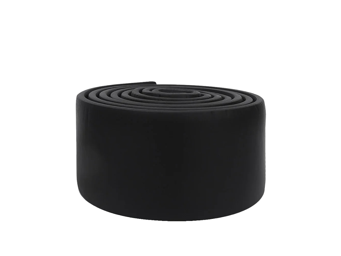 Pegatinas de pared, impermeables, autoadhesivas, negras, 5 rollos (10 m)