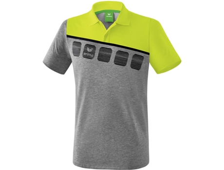 Polo para Niño ERIMA 5-C Negro, Amarillo, Gris para Multideportes (14 años)