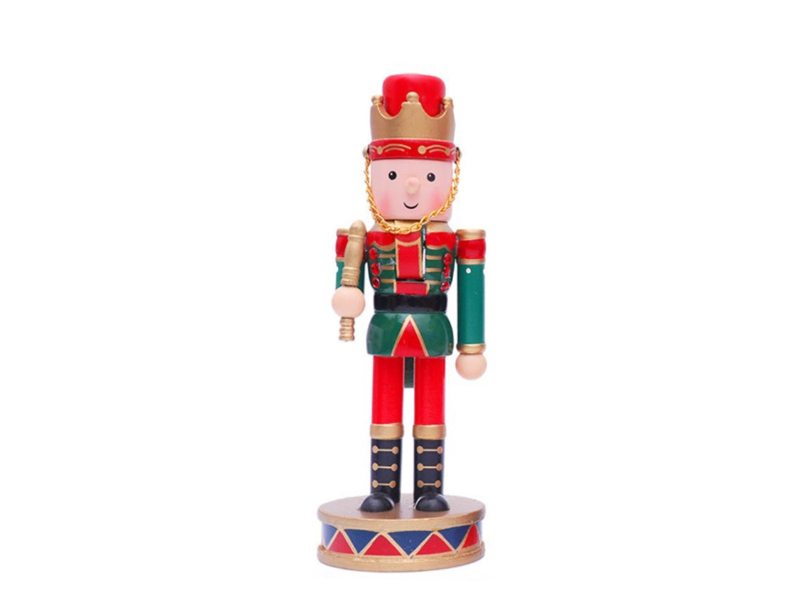 Accesorios navideños de madera en estilo soldado decorativo