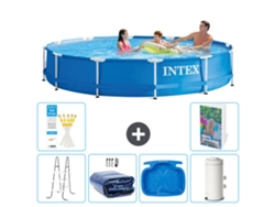 Intex Piscina Com Estrutura Redonda - 366x76 Cm - 7-peças S144