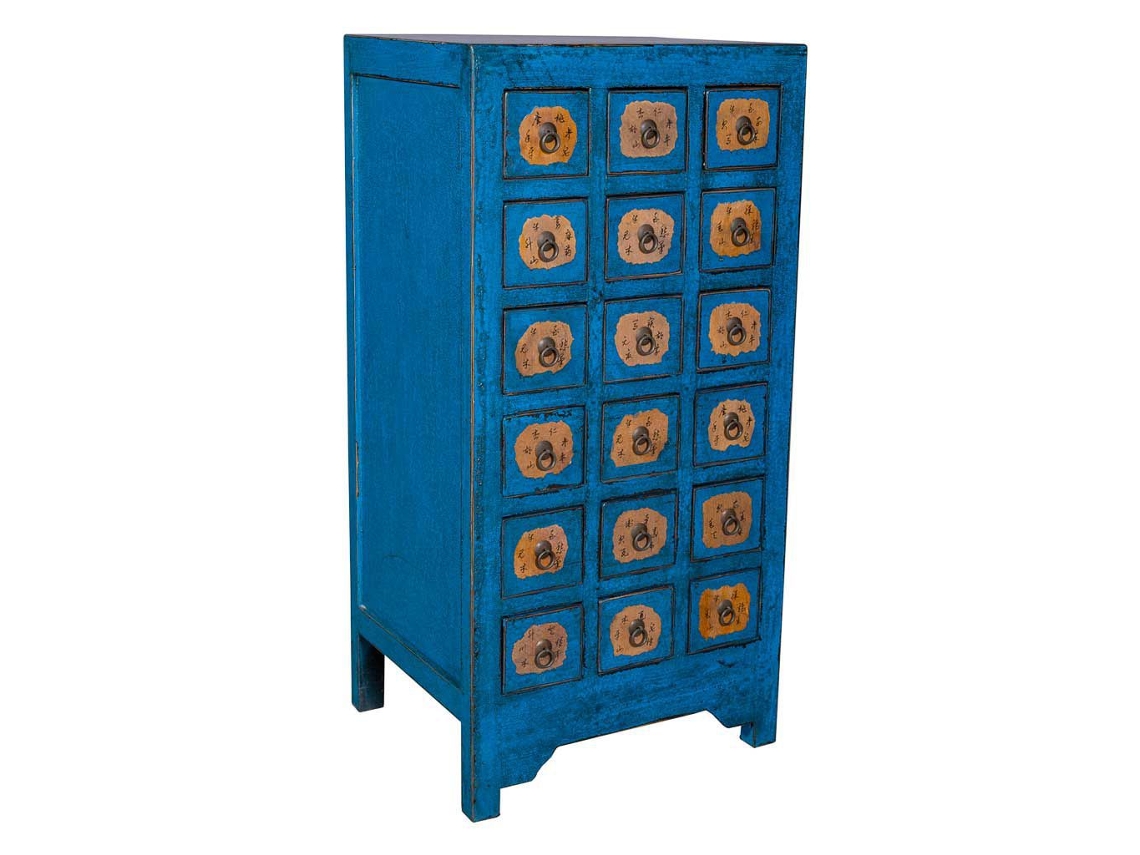 Sinfonier de Madera azul 58x49x118cmh cm