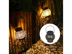 2026-lámpara De Jardin Solar Colgante Con Patrón Floral Hueco Led Resistente Al Agua Ip65 Para Patio Balcón Courtyard Tomshine