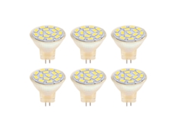 2026 6 unidades GU4 MR11 3W 12V 270lm Blanco cálido 3000K Bombilla LED de bajo consumo para iluminación de exteriores
