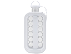 Hervidor Plegable Portátil Para Hacer Bolas De Hielo, De Plástico De Silicona Moldeado Para Uso Doméstico, Blanco.