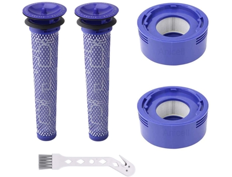 Filtro de repuesto para Dyson V8, Kit de repuesto de filtro para aspiradoras Dyson V8, V8, V7 Absolute Animal Motorhead, 2 Hepa Post Filt
