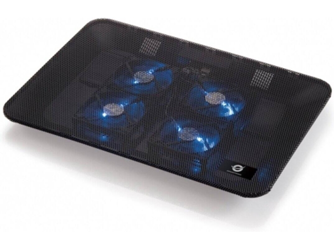 Soporte Cooler CONCEPTRONIC CNBCOOLPADL4F (17'' - Negro)