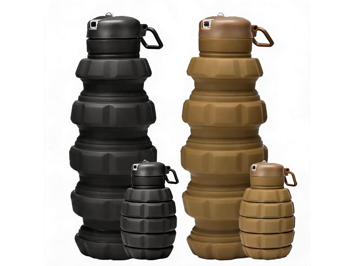 Botella De Agua Plegable Para Actividades Al Aire Libre (2 Unidades) 500 Ml Henten Home