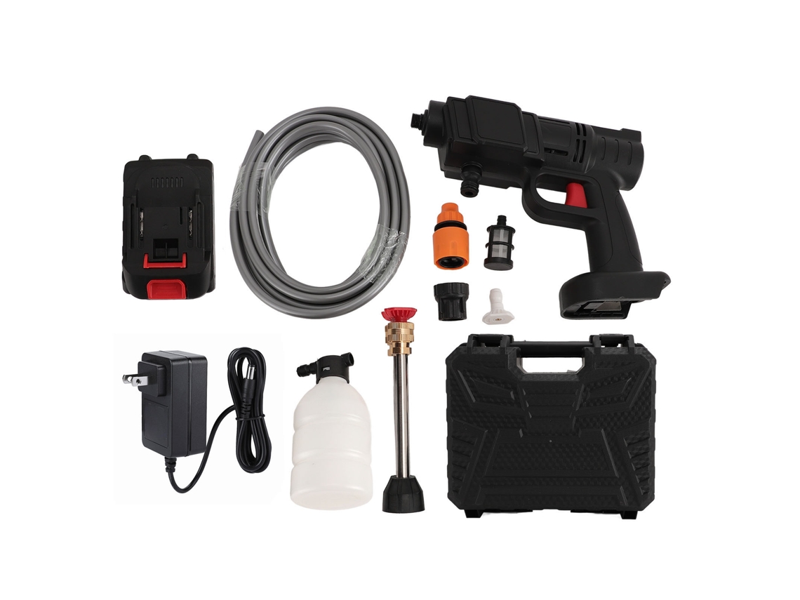 Limpador De Pressão Sem Fio 30bar Portátil Elétrico Para Carro Piso Jardim 110-240v Com Mangueira 5m