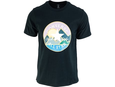 Camiseta de Hombre CONVERSE Coastal Remix Negro (shoes//eu/XS)