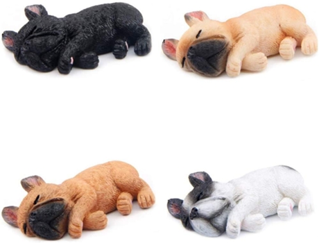Paquete de 4 imanes 3D para nevera Bulldog magnético adhesivo para nevera imán de oficina decoración de juguete de cocina adorno para nevera ZMDECQ...
