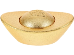 Decoración Escritorio Cobre Dorado Acabado Adorno Sencillo Fondo Plano Creativa Regalo Shower Mate Obra Arte