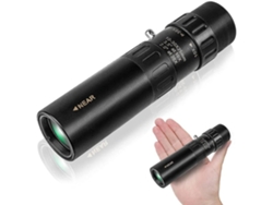 Mini telescopio negro Chennnls de alta potencia con zoom ajustable, monoculares ópticos, binoculares para senderismo, camping y viajes.