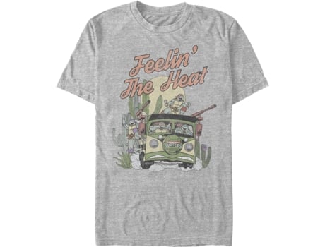 Camisetas Unisex DEEPSTONE Feelin' The Heat Teenage Mutant Ninja Turtles brezo atlético (L)
