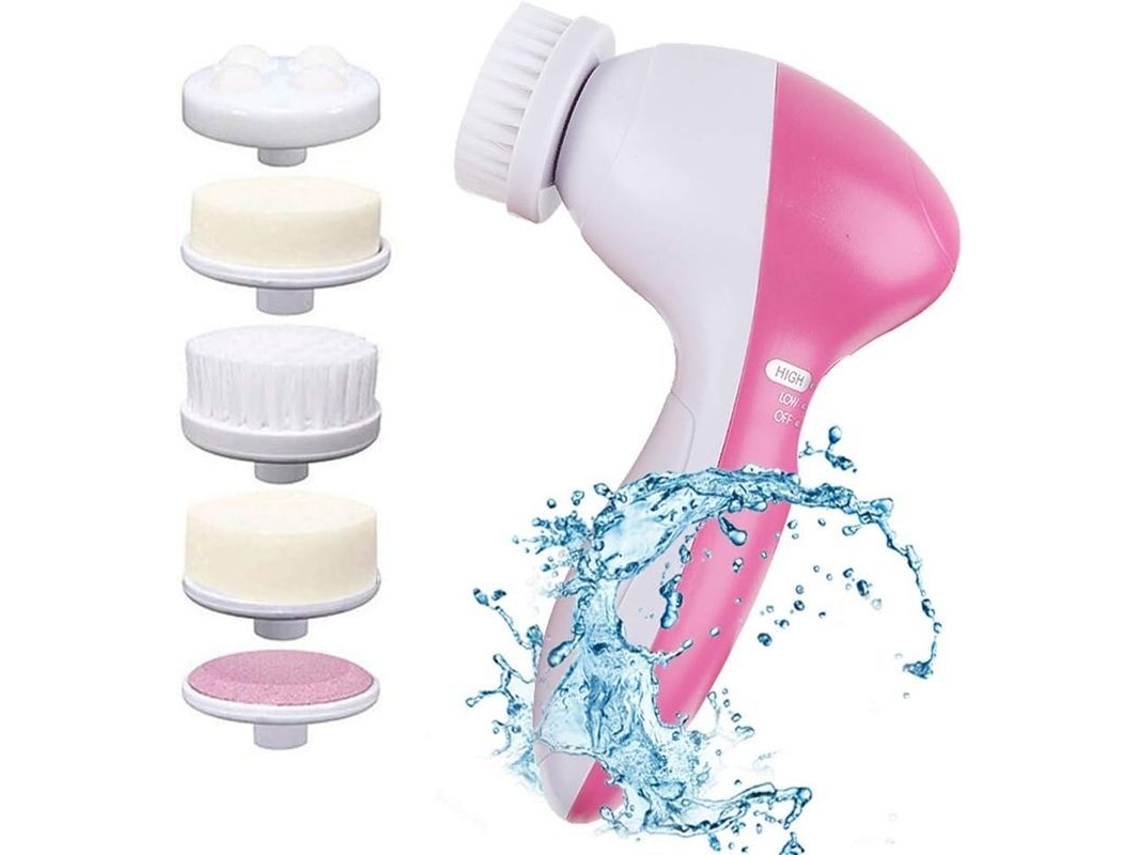 Cepillo Facial Eléctrico 5 En 1 Con 2 Niveles De Rotación, Cepillo Limpiador Facial.