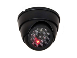 Cámara De Seguridad Cctv Falsa Para Exteriores Con Simulación De Domo De Luz Led Intermitente