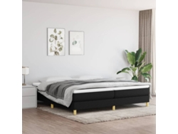 Cama Sin Colchón Tela Negro 200x200 Cm