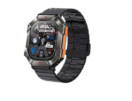 Reloj inteligente para hombre, relojes deportivos Ip68, resistente al agua, Monitor militar saludable, voz AI, llamada Bluetooth, reloj inteligente...