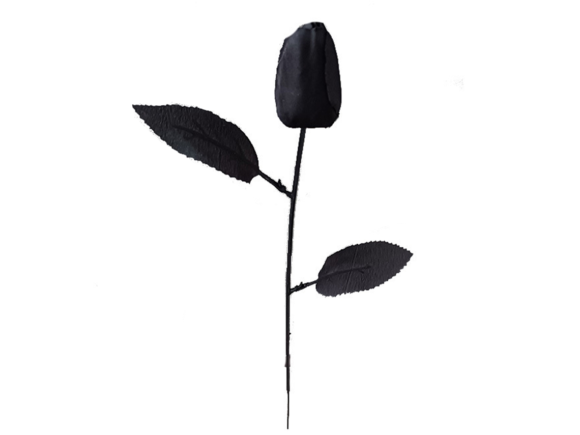 Tulipán artificial de tela de seda sencilla con tallo de hierro