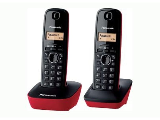 Teléfono Inalámbrico PANASONIC KX-TG1612 Rojo